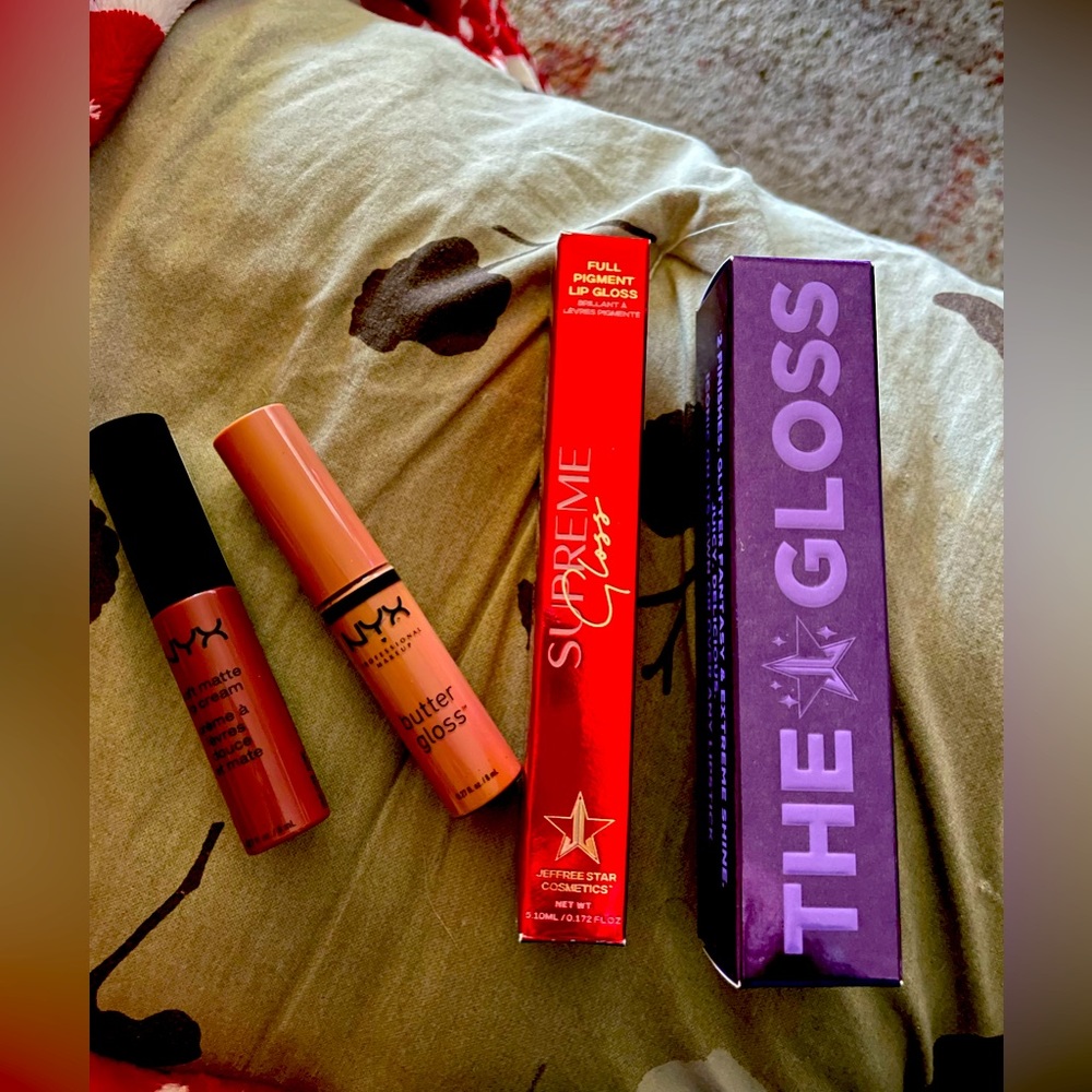 *Jeffree Starr The Gloss; the Supreme Gloss, both brand new! Brand new NYX lips!